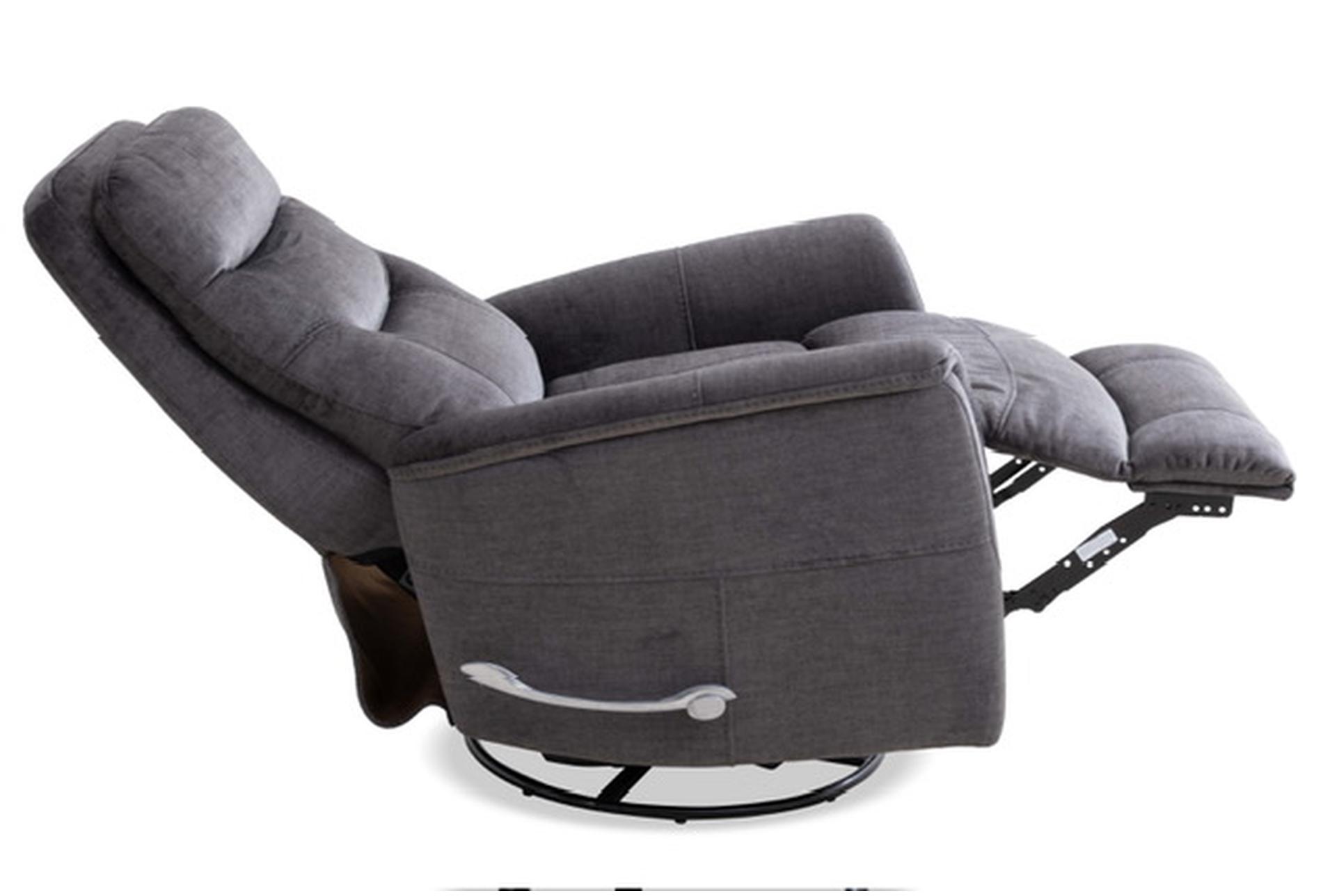 gannon 31" charcoal fabric manual swivel glider recliner with manual adjustable headrest | rocker 8 gannon 31" charcoal fabric manual swivel glider recliner with manual adjustable headrest | rocker