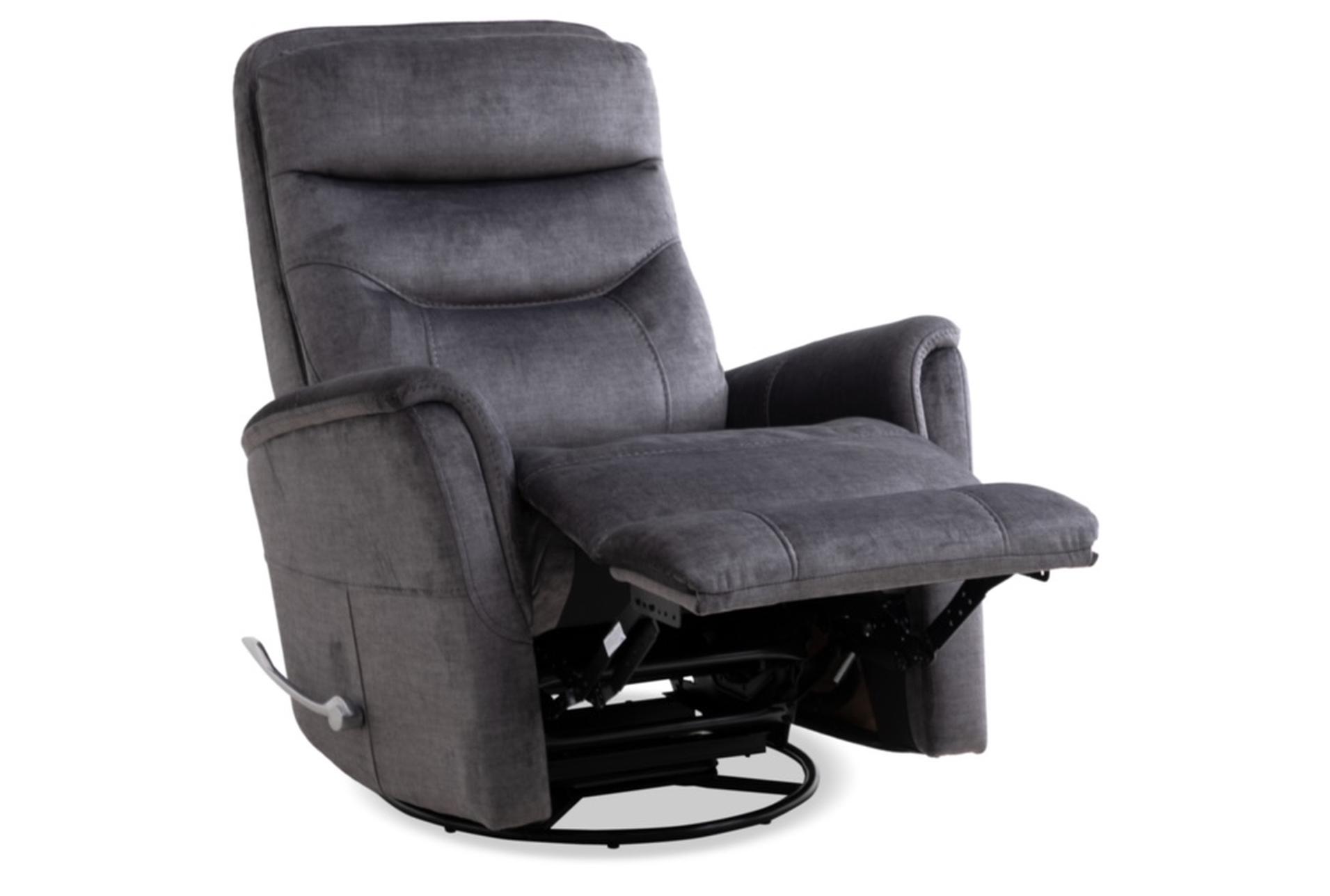 gannon 31" charcoal fabric manual swivel glider recliner with manual adjustable headrest | rocker 9 gannon 31" charcoal fabric manual swivel glider recliner with manual adjustable headrest | rocker