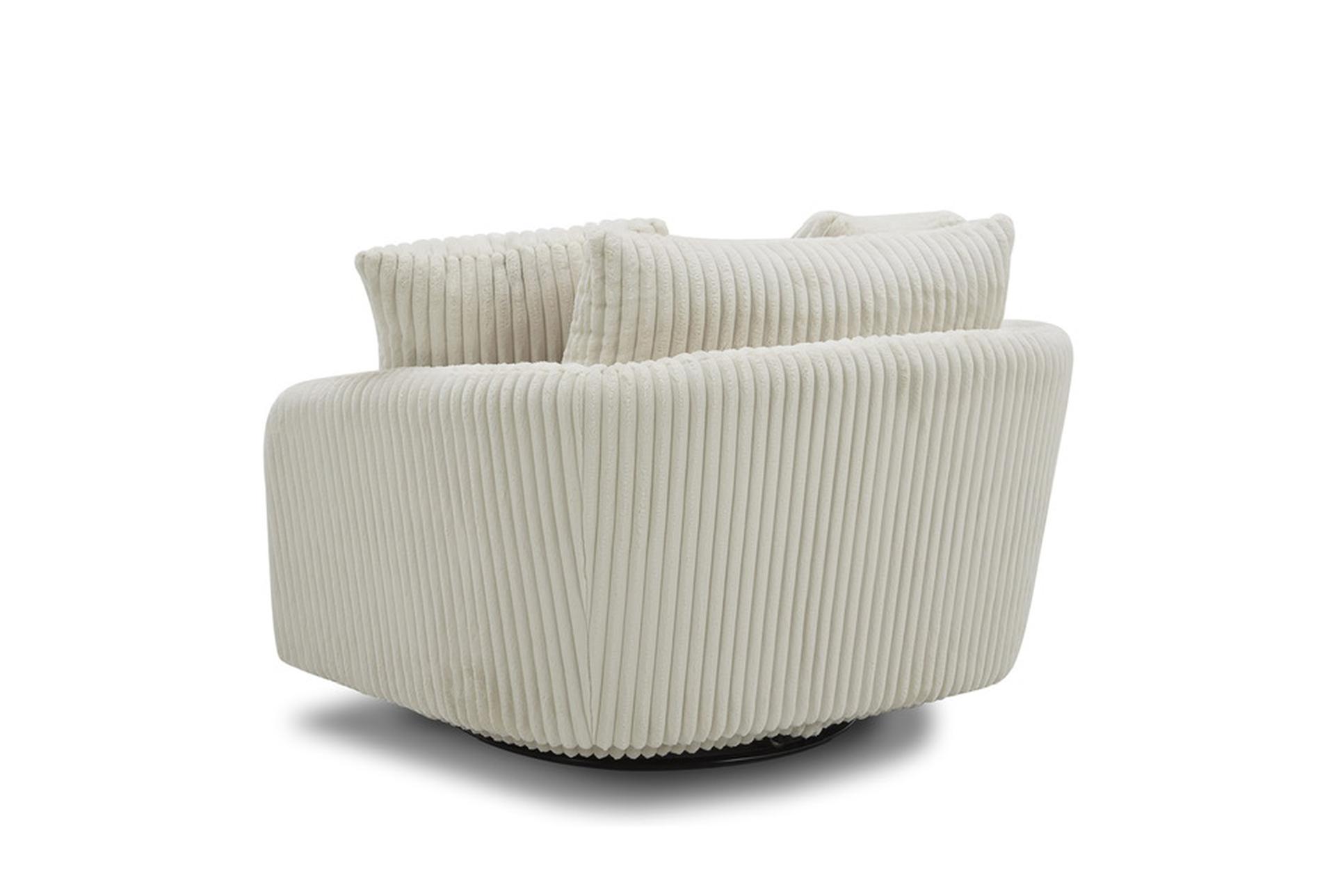 grande ivory white fabric curved swivel cuddler chair with 2 toss pillows | sets | solid | high performance fabric 6 grande ivory white fabric curved swivel cuddler chair with 2 toss pillows | sets | solid | high performance fabric