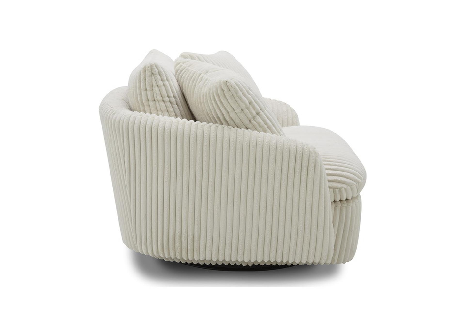 grande ivory white fabric curved swivel cuddler chair with 2 toss pillows | sets | solid | high performance fabric 7 grande ivory white fabric curved swivel cuddler chair with 2 toss pillows | sets | solid | high performance fabric