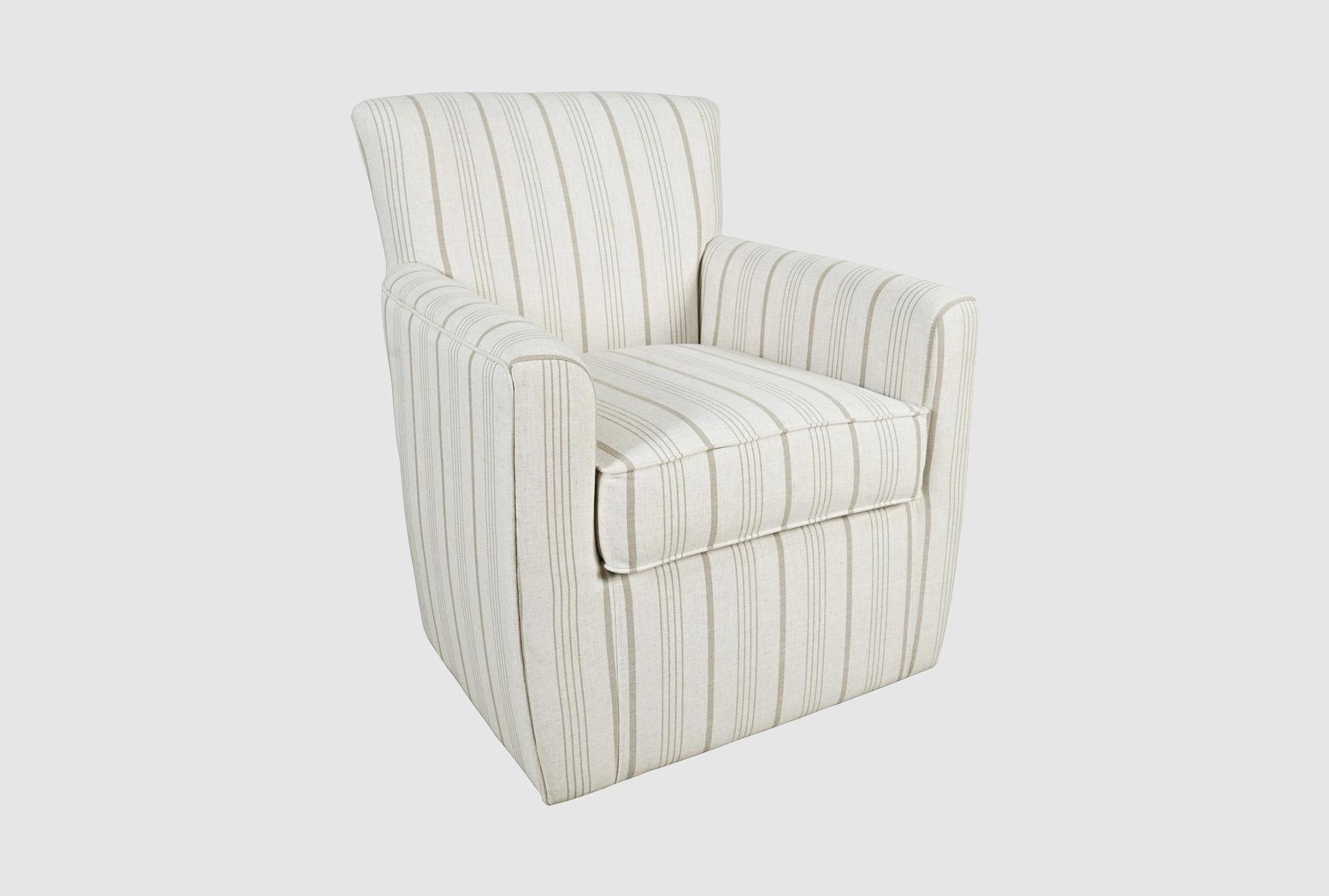 claire beige white fabric swivel accent arm chair | stripe | club | with arms | armchair 1 claire beige white fabric swivel accent arm chair | stripe | club | with arms | armchair