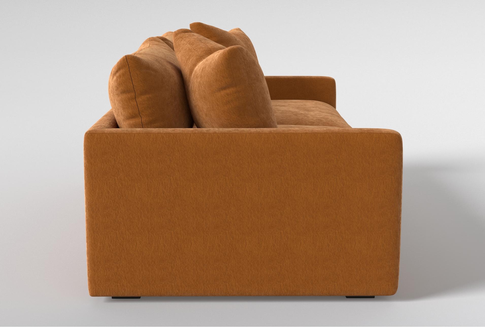 xena modular 90" orange fabric 2 piece sectional 12 xena modular 90" orange fabric 2 piece sectional