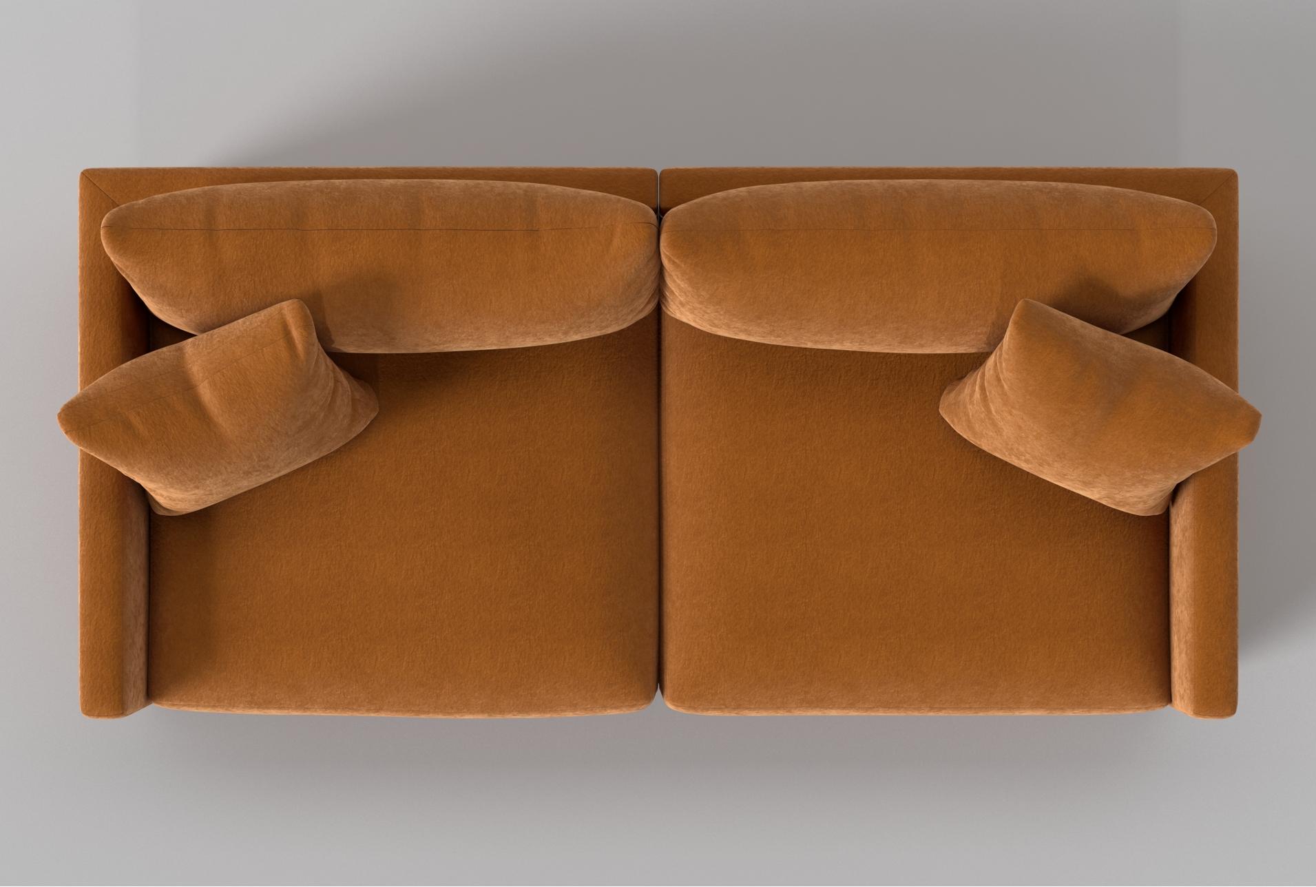 xena modular 90" orange fabric 2 piece sectional 14 xena modular 90" orange fabric 2 piece sectional