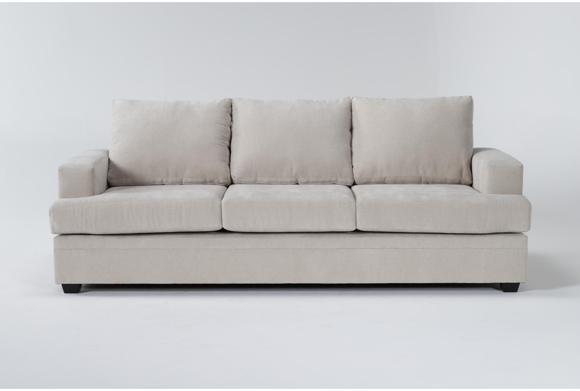 bonaterra sand beige fabric 97" sofa | track arms | loose reversible back 1 bonaterra sand beige fabric 97" sofa | track arms | loose reversible back