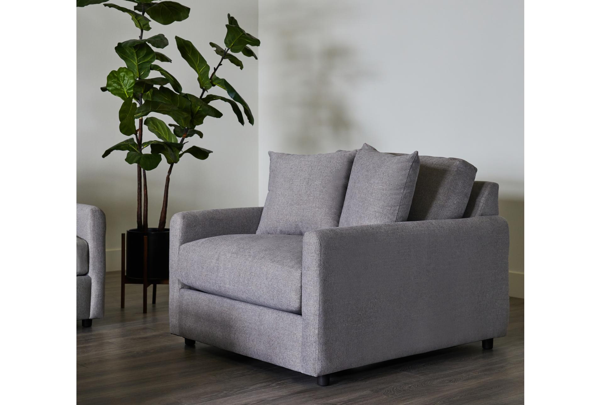 lars 40" fabric grey chenille oversized chair 12 lars 40" fabric grey chenille oversized chair