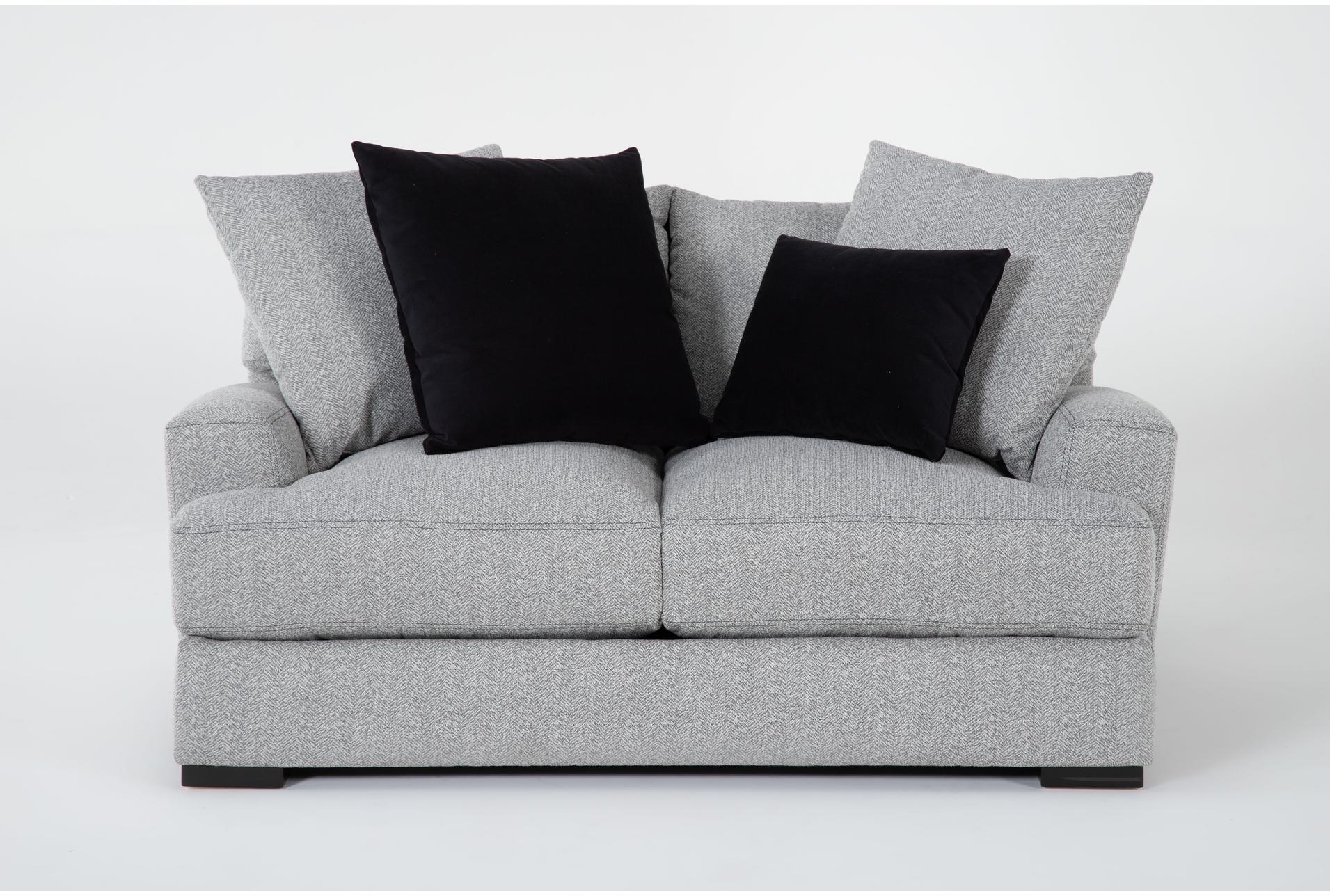 brock 67" fabric grey chenille loveseat 1 brock 67" fabric grey chenille loveseat