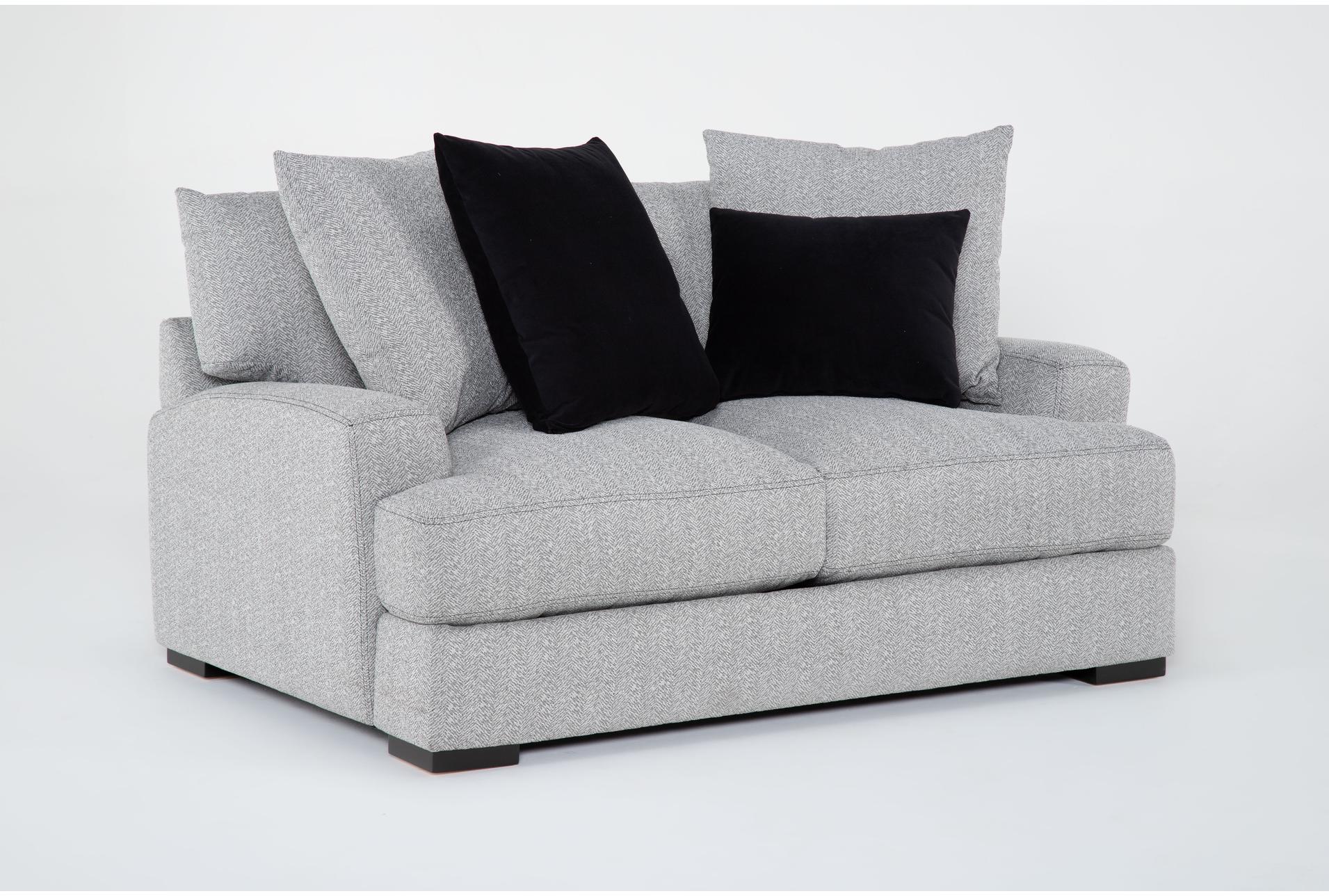 brock 67" fabric grey chenille loveseat 8 brock 67" fabric grey chenille loveseat