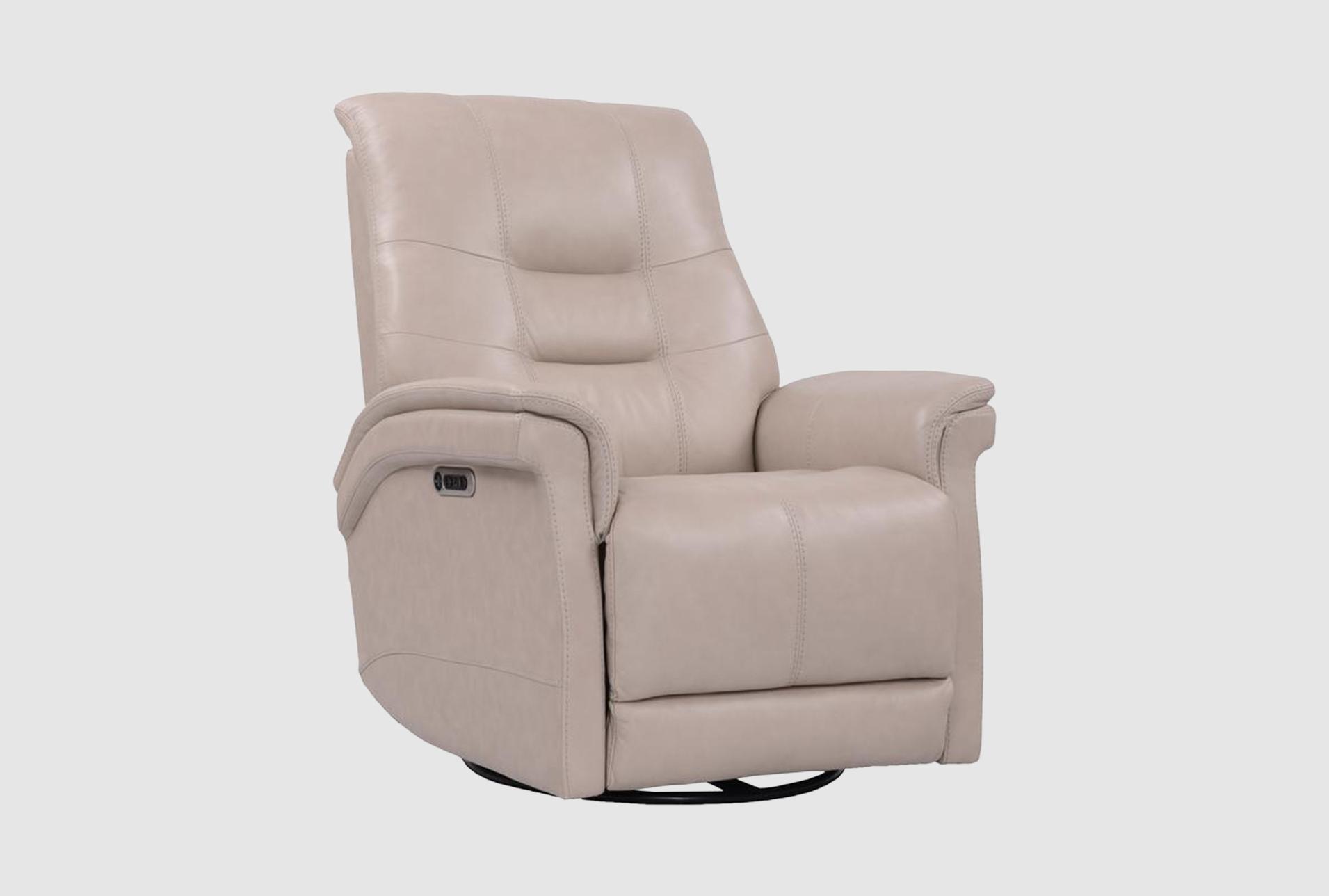 crew linen leather power swivel glider recliner with built-in battery power headrest & usb | rocker 1 crew linen leather power swivel glider recliner with built-in battery power headrest & usb | rocker