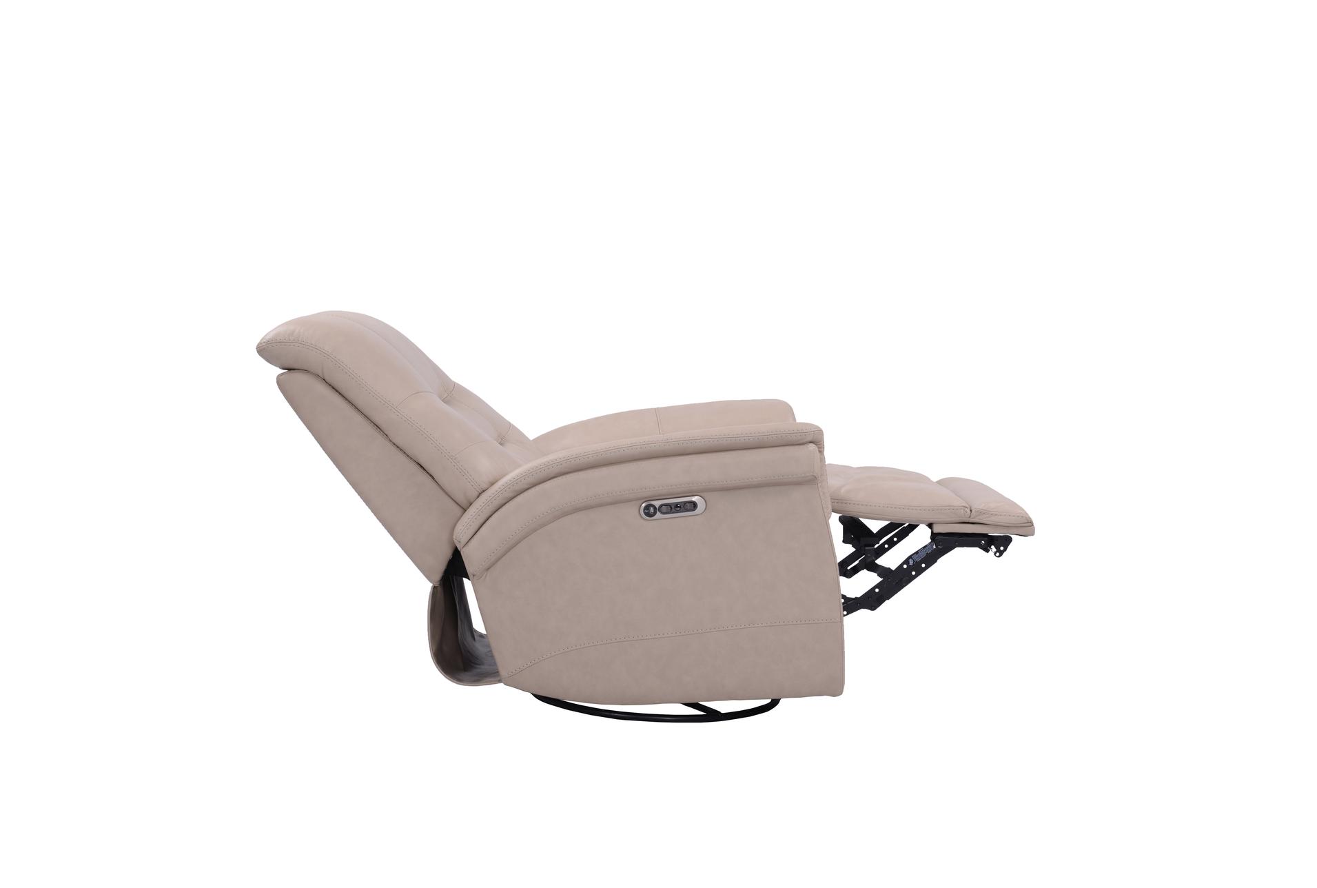 crew linen leather power swivel glider recliner with built-in battery power headrest & usb | rocker 10 crew linen leather power swivel glider recliner with built-in battery power headrest & usb | rocker