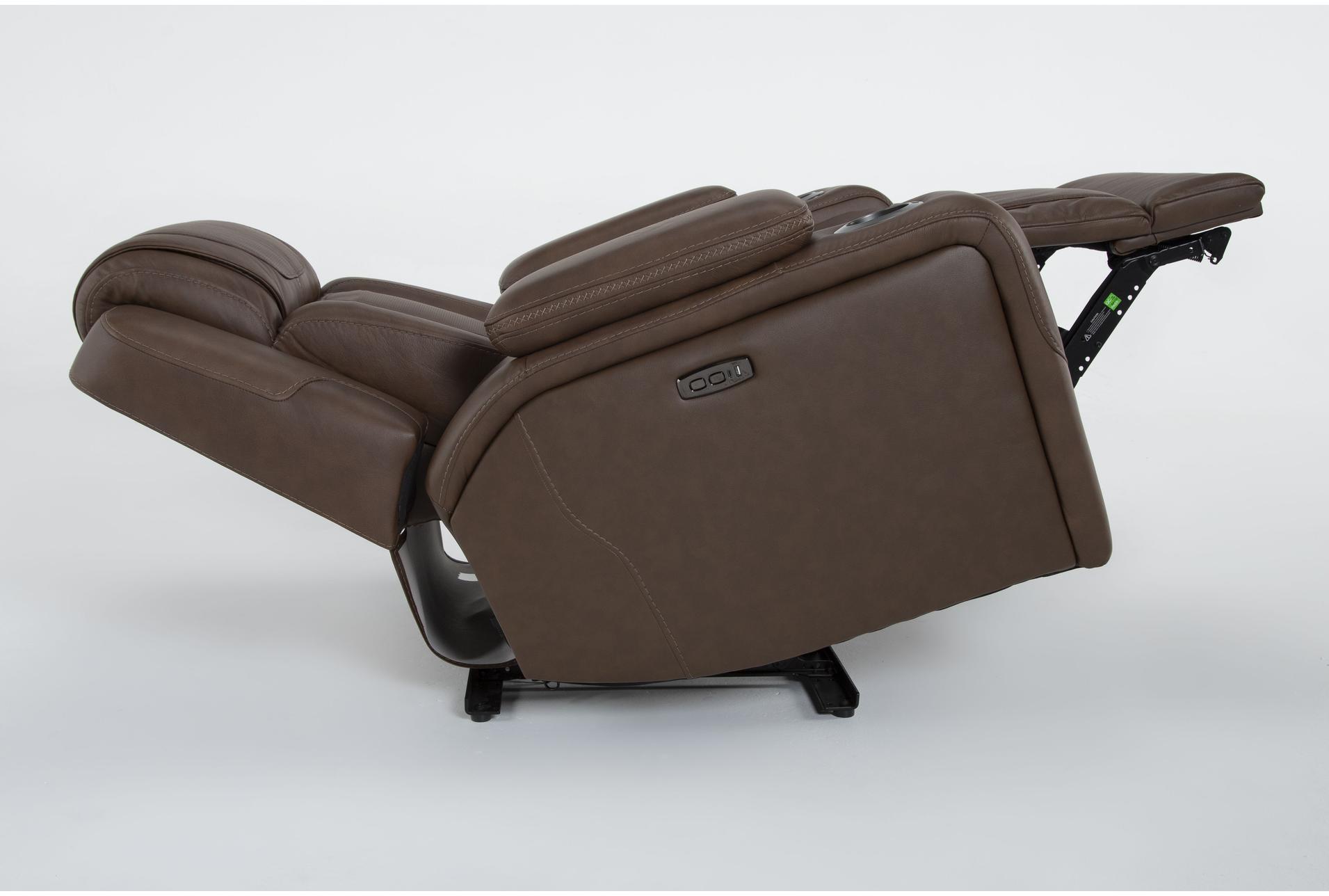 charter leather power zero gravity oversized recliner with power headrest & usb | cup holders | flat 18 charter leather power zero gravity oversized recliner with power headrest & usb | cup holders | flat