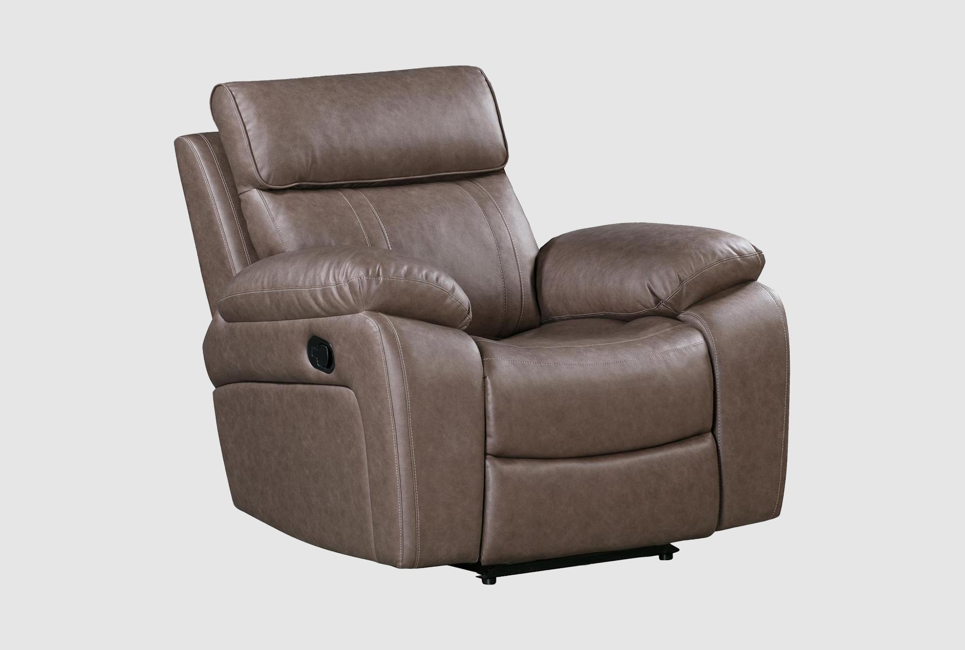 salvo toffee brown polyster 41" manual recliner 1 salvo toffee brown polyster 41" manual recliner