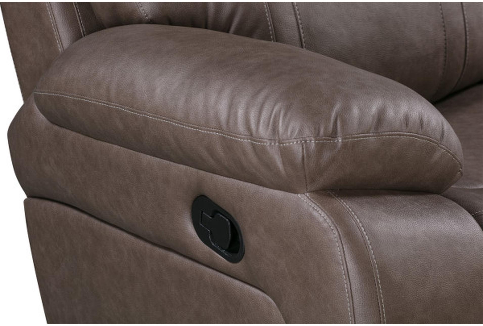 salvo toffee brown polyster 41" manual recliner 5 salvo toffee brown polyster 41" manual recliner