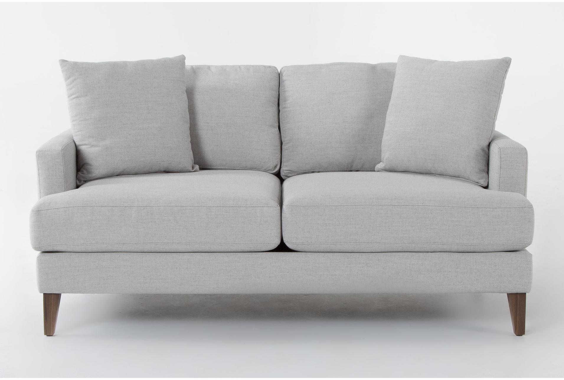 astor 68" fabric grey weave condo sofa 1 astor 68" fabric grey weave condo sofa