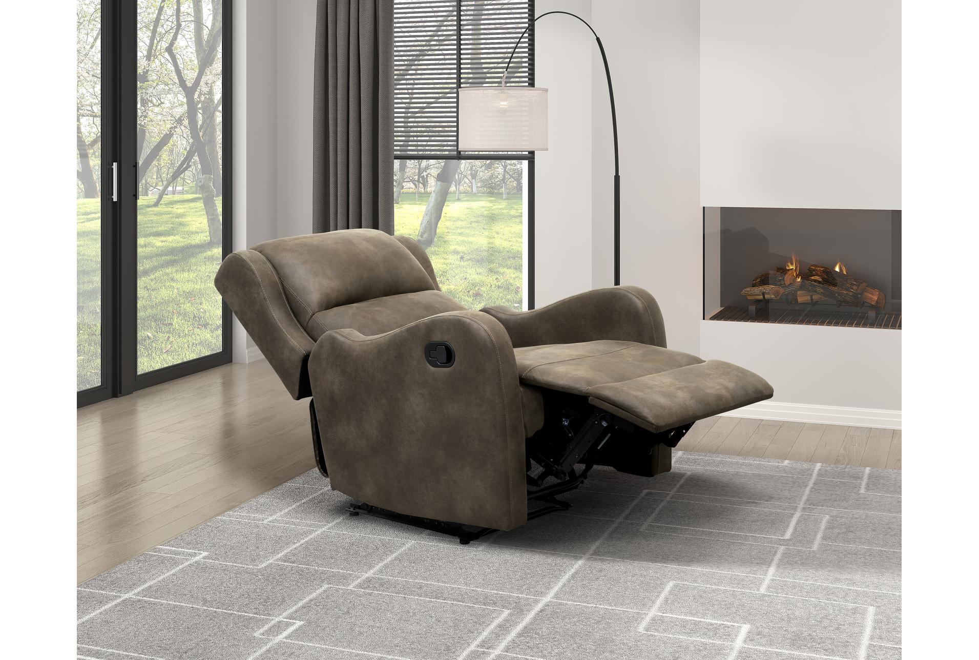 brentwood 30" brown microfiber manual recliner 18 brentwood 30" brown microfiber manual recliner
