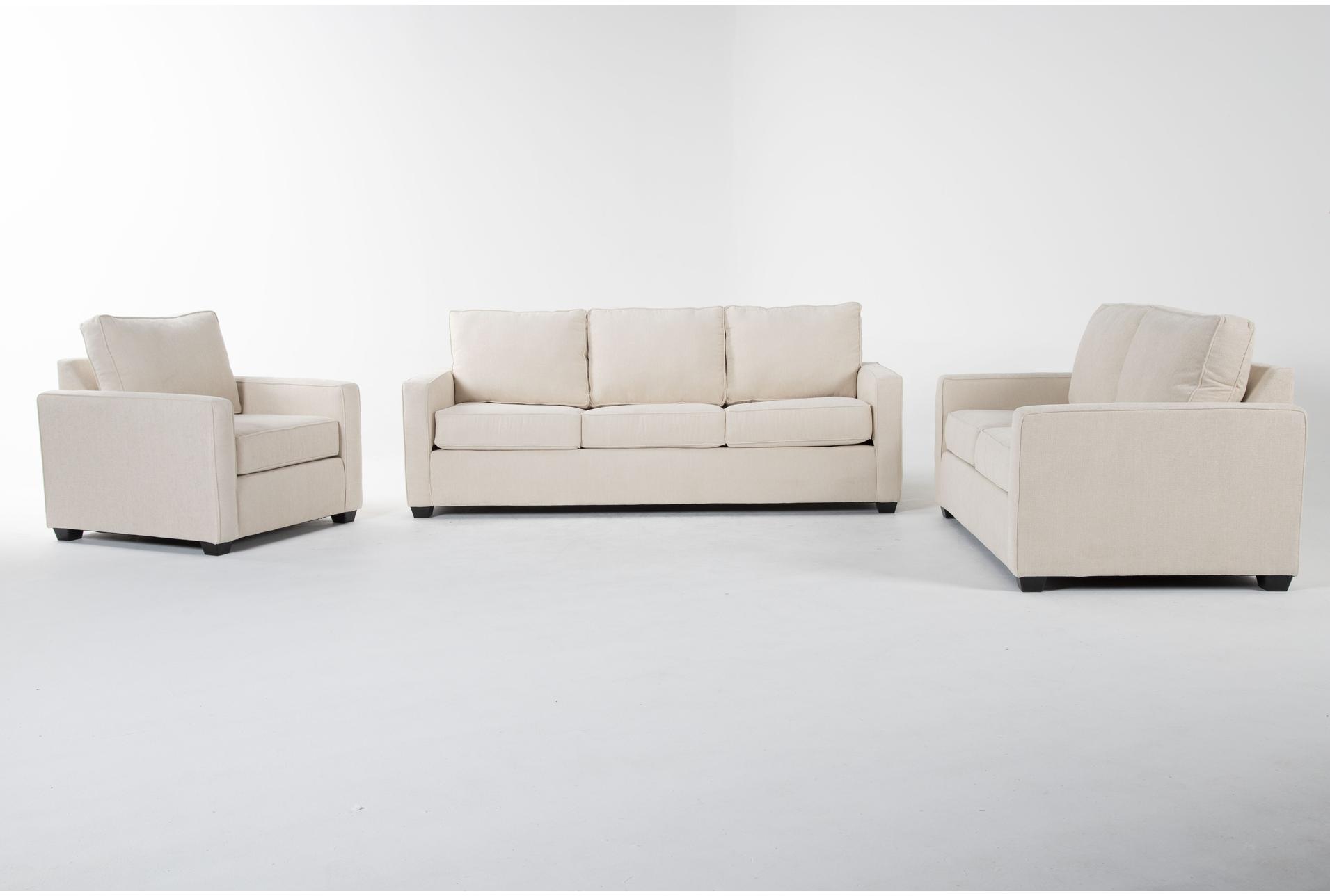 mathers cream beige fabric 3 piece sofa loveseat & arm chair set | loose reversible back 1 mathers cream beige fabric 3 piece sofa loveseat & arm chair set | loose reversible back